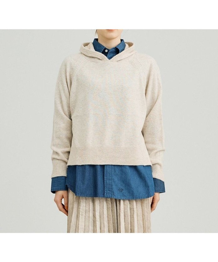 【ジェイプレスヨークストリート/J.PRESS YORK STREET】の【WOMEN】ウールカシミヤ フーディニット インテリア・キッズ・メンズ・レディースファッション・服の通販 founy(ファニー) https://founy.com/ ファッション Fashion レディースファッション Fashion for Women トップス・カットソー Cut & Sew Tops ニット Knit Tops & Sweaters おすすめ Recommended / Our Picks シンプル Simple, Minimal セーター Sweater, Knitwear パターン Pattern, Design Print フィット Fit, Slim Fit リラックス Relax, Relaxed Fit A/W・秋冬 Autumn/Winter |ID: prp329100004649256 ipo3291000000033578146