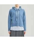 【ジェイプレスヨークストリート/J.PRESS YORK STREET】の【WOMEN】ウールカシミヤ フーディニット ダルブルー系|ID: prp329100004649256 ipo3291000000033578150