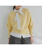 【エニィ スィス/any SiS】のCICA加工 ビューティドルマン ニット イエロー|ID: prp329100004649386 ipo3291000000033882914