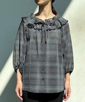 【組曲/KUMIKYOKU】の【先行予約】ライトトロピカルロールネック ブラウス 人気、トレンドファッション・服の通販 founy(ファニー) ファッション Fashion レディースファッション Fashion for Women トップス・カットソー Cut & Sew Tops シャツ・ブラウス・オフィスカジュアル Elegant Blouses & Button-Ups ギャザー Gathered, Ruffled シアー Sheer, See-Through スタンド Stand Collar, Upright Stand チェック Check, Plaid, Tartan デニム Denim, Jeans Material フリル Frill, Ruffle 羽織 Haori, Light Jacket リボン Ribbon, Bow A/W・秋冬 Autumn/Winter 新作・新入荷 New Arrivals / New In おすすめ Recommended / Our Picks |ID:prp329100004649397
