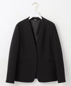 【エニィ スィス/any SiS】の【保温効果・ストレッチ・洗える】ビューティサーモ2WAYストレッチ ノーカラージャケット ブラック|ID: prp329100004649406 ipo3291000000033581012