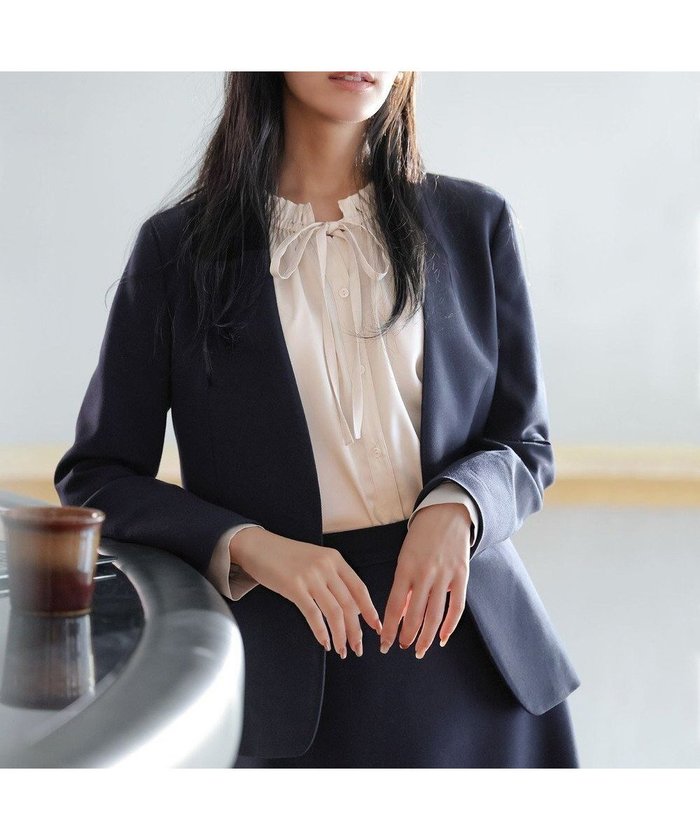 【エニィ スィス/any SiS】のビューティサーモ2WAYストレッチ ノーカラージャケット インテリア・キッズ・メンズ・レディースファッション・服の通販 founy(ファニー) https://founy.com/ ファッション Fashion レディースファッション Fashion for Women アウター Coat / Outerwear Collection レディースジャケット・軽アウター Jackets ノーカラージャケット / シンプル上品コーデ Collarless Jackets ジャケット Jacket, Outerwear ストレッチ Stretch, Stretchy Fabric スリット Slit, Slit Detail チェック Check, Plaid, Tartan フレア Flare, Flared フロント Front, Front Design ポケット Pocket, Pocket Detail ワイド Wide, Wide Fit A/W・秋冬 Autumn/Winter おすすめ Recommended / Our Picks エレガント 上品 Elegant 新作・新入荷 New Arrivals / New In ビジネス 仕事 通勤 Business / Work / Commuting |ID: prp329100004649406 ipo3291000000034159449