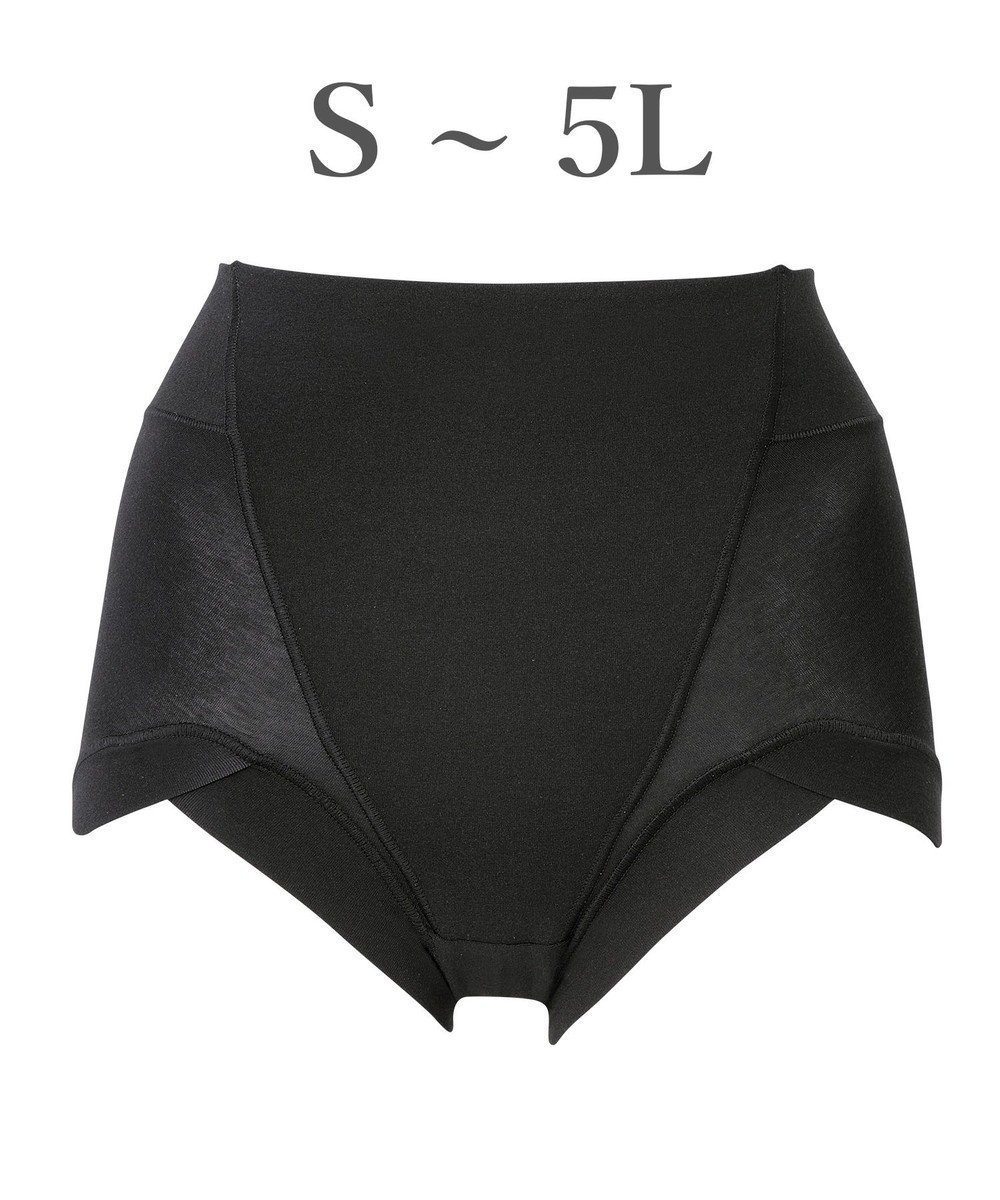 【ブラデリス ニューヨーク/BRADELIS New York】の【BRADELIS NewYork peace】綿混楽々dailyソフトショーツ25 補正下着 深め ヒップアップ お腹スッキリ インテリア・キッズ・メンズ・レディースファッション・服の通販 founy(ファニー) 　ファッション　Fashion　レディースファッション　Fashion for Women　下着・ランジェリー　Lingerie & Intimates　ショーツ・ランジェリー用ボトムス　Panties / Briefs / Lingerie Bottoms　アンダーウェア・ベースインナー・肌着　Underwear / Base Layer / Undergarments　アンダー　Underwear Essentials　カッティング　Cutting Detail　シェイプ　Shape, Slim Fit　ショーツ　Shorts, Short Pants　スーピマ　Supima, Premium Cotton　パターン　Pattern, Design Print　フィット　Fit, Slim Fit　フロント　Front, Front Design　メッシュ　Mesh, Net Fabric　ランジェリー　Lingerie, Intimate Wear　おすすめ　Recommended / Our Picks　ブラック|ID: prp329100004649408 ipo3291000000033649729