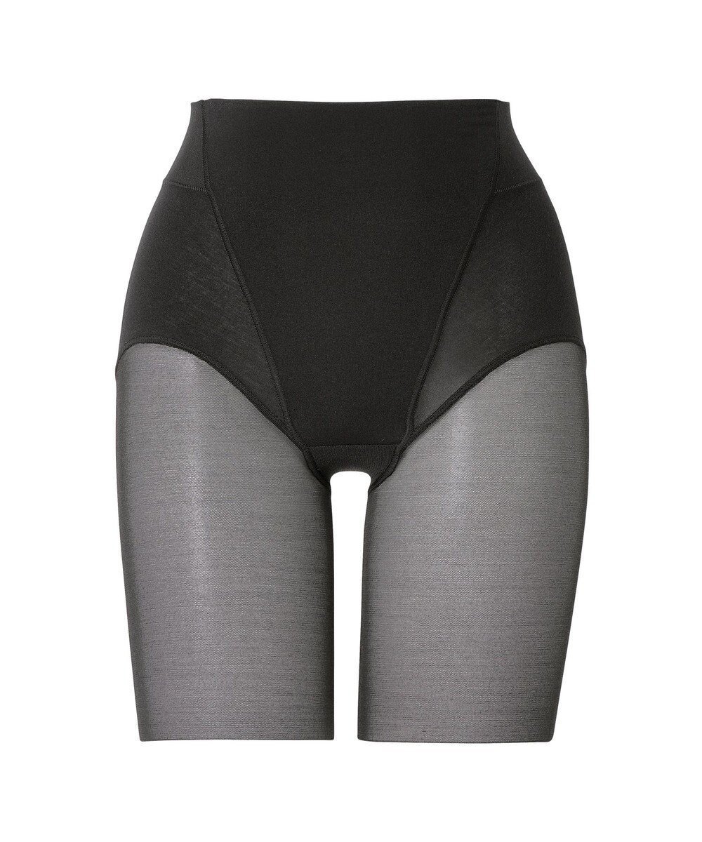 【ブラデリス ニューヨーク/BRADELIS New York】の【BRADELIS NewYork peace】綿混楽々dailyシェイプパンツ25 ガードルショーツ 1枚履き可能 ハイウエスト 補正 下着 細見え インテリア・キッズ・メンズ・レディースファッション・服の通販 founy(ファニー) 　ファッション　Fashion　レディースファッション　Fashion for Women　パンツ　Pants & Trousers　下着・ランジェリー　Lingerie & Intimates　ショーツ・ランジェリー用ボトムス　Panties / Briefs / Lingerie Bottoms　アンダーウェア・ベースインナー・肌着　Underwear / Base Layer / Undergarments　アンダー　Underwear Essentials　シェイプ　Shape, Slim Fit　ショーツ　Shorts, Short Pants　スーピマ　Supima, Premium Cotton　パターン　Pattern, Design Print　フィット　Fit, Slim Fit　フロント　Front, Front Design　メッシュ　Mesh, Net Fabric　ランジェリー　Lingerie, Intimate Wear　おすすめ　Recommended / Our Picks　ブラック|ID: prp329100004649412 ipo3291000000035710737