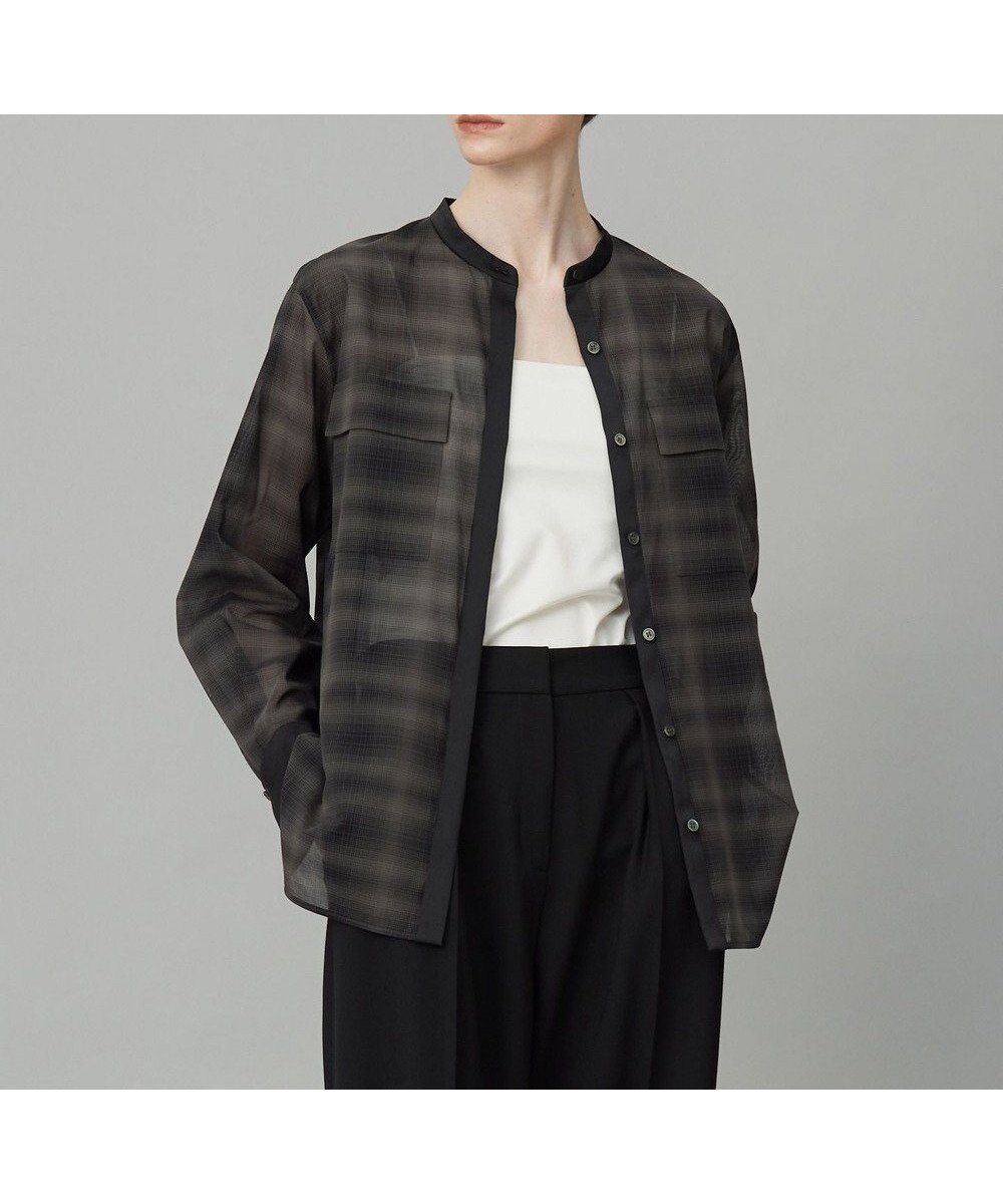 【アイシービー/iCB】の【洗える】シアーボイル バンドカラーシャツ 人気、トレンドファッション・服の通販 founy(ファニー) 　ファッション　Fashion　レディースファッション　Fashion for Women　トップス・カットソー　Cut & Sew Tops　シャツ・ブラウス・オフィスカジュアル　Elegant Blouses & Button-Ups　洗える　Machine Washable　シアー　Sheer, See-Through　トレンド　Trend, Trending Now　A/W・秋冬　Autumn/Winter　新作・新入荷　New Arrivals / New In　2025年　2025　2025-2026秋冬・A/W　Autumn/Winter 2025–26 AW25–26　 other-1|ID: prp329100004649428 ipo3291000000033581166