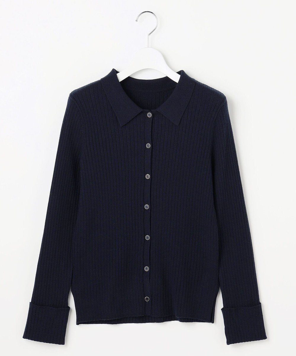 【エニィ スィス/any SiS】の【洗える】CICA 襟デザイン ニット インテリア・キッズ・メンズ・レディースファッション・服の通販 founy(ファニー) 　ファッション　Fashion　レディースファッション　Fashion for Women　トップス・カットソー　Cut & Sew Tops　ニット　Knit Tops & Sweaters　インナー　Innerwear　洗える　Machine Washable　軽量　Lightweight, Ultra Light　サロペット　Overalls, Salopette　シンプル　Simple, Minimal　ストレッチ　Stretch, Stretchy Fabric　スリット　Slit, Slit Detail　セーター　Sweater, Knitwear　プリーツ　Pleats, Pleated　リブニット　Rib Knit, Ribbed Knit　ワイド　Wide, Wide Fit　A/W・秋冬　Autumn/Winter　新作・新入荷　New Arrivals / New In　おすすめ　Recommended / Our Picks　エレガント 上品　Elegant　ネイビー|ID: prp329100004649430 ipo3291000000033581192