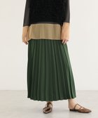 【グリーンパークス/Green Parks】のサテン変形プリーツスカート Green|ID: prp329100004649453 ipo3291000000033581388