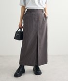 【グリーンパークス/Green Parks】のウエストレイヤーボックスプリーツスカート Charcoal Gray|ID: prp329100004649455 ipo3291000000033581401