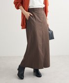 【グリーンパークス/Green Parks】のウエストレイヤーボックスプリーツスカート Brown|ID: prp329100004649455 ipo3291000000033581405