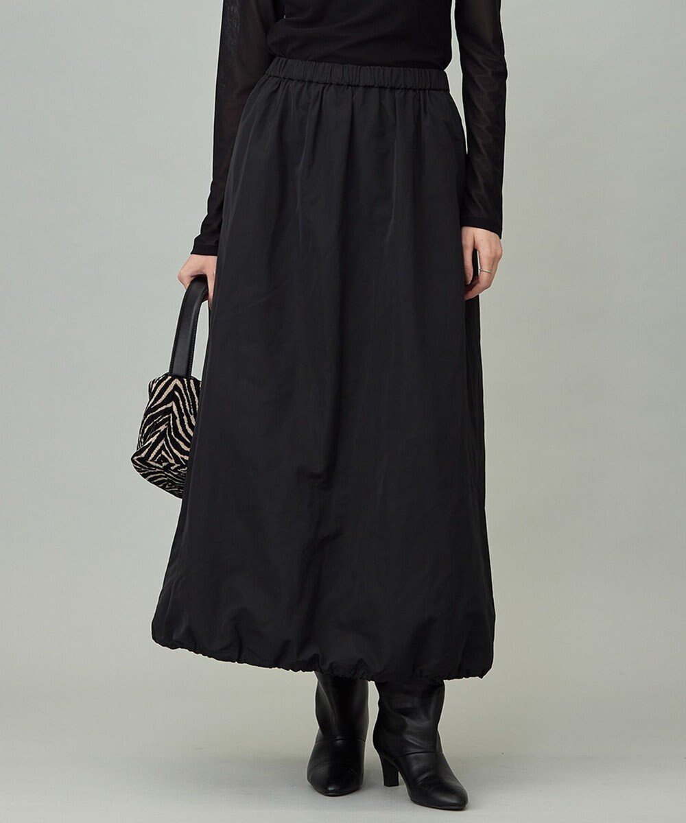 【アイシービー/iCB】のエステルメモリータフタ バルーンスカート インテリア・キッズ・メンズ・レディースファッション・服の通販 founy(ファニー) 　ファッション　Fashion　レディースファッション　Fashion for Women　スカート　Skirts　2025年　2025　2025-2026秋冬・A/W　Autumn/Winter 2025–26 AW25–26　ギャザー　Gathered, Ruffled　ドローストリング　Drawstring, Pull Cord　バルーン　Balloon, Balloon Silhouette　A/W・秋冬　Autumn/Winter　ブラック系|ID: prp329100004649465 ipo3291000000035515351