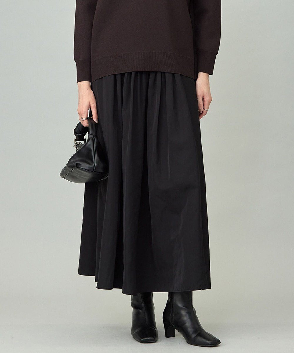 【アイシービー/iCB】の【洗える】 エステルメモリータフタ ロングスカート 人気、トレンドファッション・服の通販 founy(ファニー) 　ファッション　Fashion　レディースファッション　Fashion for Women　スカート　Skirts　ロングスカート　Long Skirts / Maxi & Midi Skirts　洗える　Machine Washable　ギャザー　Gathered, Ruffled　シンプル　Simple, Minimal　バルーン　Balloon, Balloon Silhouette　フロント　Front, Front Design　ロング　Long, Long-Length　A/W・秋冬　Autumn/Winter　新作・新入荷　New Arrivals / New In　2025年　2025　2025-2026秋冬・A/W　Autumn/Winter 2025–26 AW25–26　 other-1|ID: prp329100004649467 ipo3291000000033581471