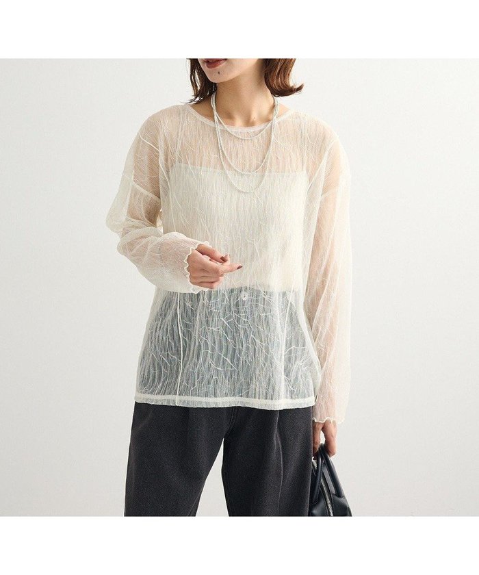 【グリーンパークス/Green Parks】のシアークラッシュプルオーバー インテリア・キッズ・メンズ・レディースファッション・服の通販 founy(ファニー) https://founy.com/ ファッション Fashion レディースファッション Fashion for Women トップス・カットソー Cut & Sew Tops キャミソール&ノースリーブ Camisoles & Sleeveless Tops カジュアルプルオーバー・ニットトップス Pullovers & Knit Tops / Casual Pullovers 新作・新入荷 New Arrivals / New In おすすめ Recommended / Our Picks インナー Innerwear キャミソール Camisole, Spaghetti Strap Top クラッシュ Distressed, Crashed Style トレンド Trend, Trending Now ビスチェ Bustier, Corset Top フィット Fit, Slim Fit ポケット Pocket, Pocket Detail 夏 Summer S/S・春夏 SS, Spring/Summer, Warm Season A/W・秋冬 Autumn/Winter |ID: prp329100004649477 ipo3291000000033581574