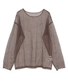 【グリーンパークス/Green Parks】のシアークラッシュプルオーバー Brown|ID: prp329100004649477 ipo3291000000033581577
