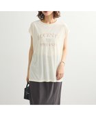 【グリーンパークス/Green Parks】のベロアロゴフレンチスリーブチュニック Ecru|ID: prp329100004649482 ipo3291000000033581606