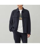 【アンフィーロ/UNFILO / MEN】の【洗える/ストレッチ/イージーケア/吸水速乾】WOOL TOUCH 機能美シャツブルゾン ネイビー|ID: prp329100004649484 ipo3291000000033581616