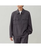 【アンフィーロ/UNFILO / MEN】の【洗える/ストレッチ/イージーケア/吸水速乾】WOOL TOUCH 機能美シャツブルゾン チャコール|ID: prp329100004649484 ipo3291000000033581618