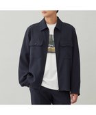 【アンフィーロ/UNFILO / MEN】の【洗える/ストレッチ/イージーケア/吸水速乾】WOOL TOUCH 機能美シャツブルゾン ネイビー|ID: prp329100004649484 ipo3291000000033818929