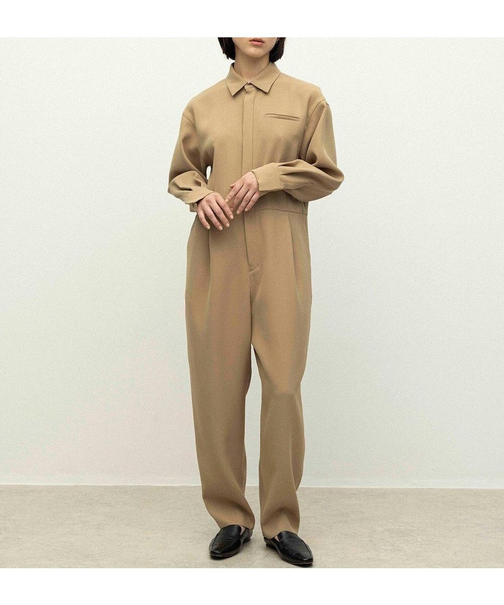 【ネイヴ/NAVE】の【ReNAVE】ウォッシャブルツイル ジャンプスーツ インテリア・キッズ・メンズ・レディースファッション・服の通販 founy(ファニー) 　雑誌掲載アイテム　Magazine Picks & Fashion Features　ファッション雑誌　Fashion Magazines　エクラ　eclat　グロー　GLOW　ファッション　Fashion　レディースファッション　Fashion for Women　ワンピース　Dresses　オールインワン・ワンピース　Dresses and Jumpsuits　サロペット&オールインワン　Dungarees & Jumpsuit Styles　10月号　October Issue　ストレッチ　Stretch, Stretchy Fabric　スリーブ　Sleeve, Long Sleeve / Short Sleeve　スーツ　Suit, Formalwear　雑誌　Magazine, Fashion Magazine　ドレス　Dress, One-Piece　2月号　February Issue, Feb. Edition　ロング　Long, Long-Length　A/W・秋冬　Autumn/Winter　キャメル系|ID: prp329100004649550 ipo3291000000033582916