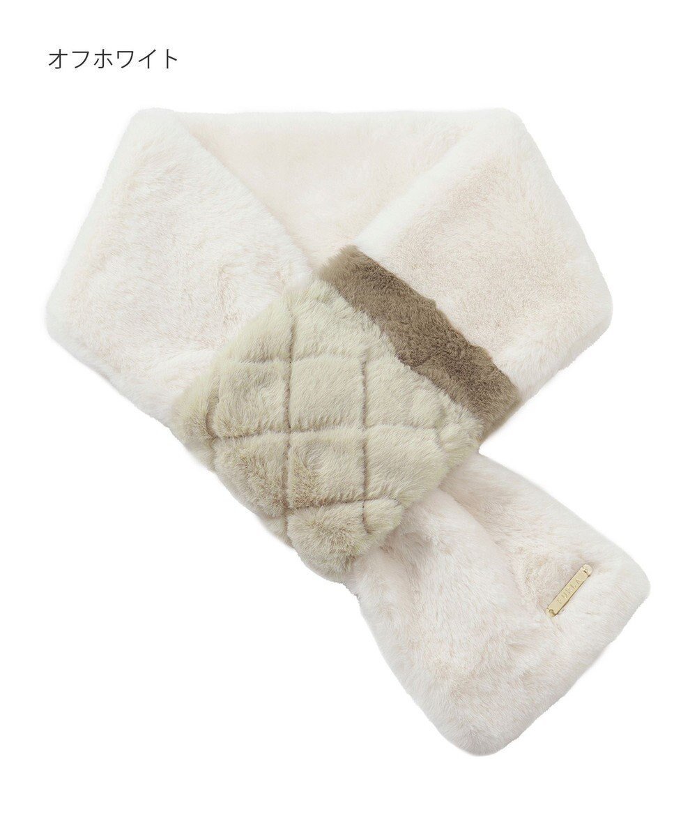 【ムーンバット/MOONBAT】のFURLA フェイクファーキルティング風トリコマフラー インテリア・キッズ・メンズ・レディースファッション・服の通販 founy(ファニー) ファッション Fashion レディースファッション Fashion for Women マフラー・スヌード / 冬小物の定番 Scarves & Mufflers イタリア Italy エレガント 上品 Elegant キルティング Quilted, Quilting コレクション Collection, Seasonal Line スヌード Snood, Infinity Scarf タオル Towel, Bath Towel パターン Pattern, Design Print フェイクファー Faux Fur, Imitation Fur マフラー Scarf, Muffler ループ Loop, Loop Knit A/W・秋冬 Autumn/Winter オフホワイト|ID: prp329100004649630 ipo3291000000034299904