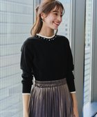 【ティアクラッセ/Tiaclasse】の【洗える】襟パール配色ニットトップス 人気、トレンドファッション・服の通販 founy(ファニー) ファッション Fashion レディースファッション Fashion for Women トップス・カットソー Cut & Sew Tops ニット Knit Tops & Sweaters アクセサリー Fashion Accessories 春 Spring 洗える Machine Washable 秋 Autumn コンパクト Compact, Small Size シューズ Shoes, Footwear シンプル Simple, Minimal セーター Sweater, Knitwear チュニック Tunic, Long Top パール Pearl, Pearl Accent ボトルネック Bottle Neck, Mock Neck ポケット Pocket, Pocket Detail 冬 Winter / This Winter A/W・秋冬 Autumn/Winter 再入荷 Restock / Back in Stock エレガント 上品 Elegant 新作・新入荷 New Arrivals / New In ビジネス 仕事 通勤 Business / Work / Commuting thumbnail ブラック|ID: prp329100004649699 ipo3291000000033586661