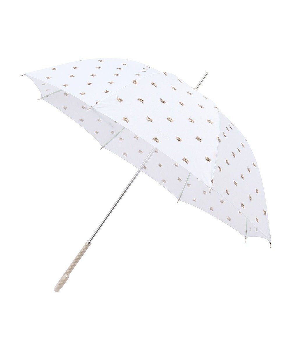 【ムーンバット/MOONBAT】の【雨傘】ポール ジョー(PAUL JOE ACCESSOIRES) ヌネット 長傘 インテリア・キッズ・メンズ・レディースファッション・服の通販 founy(ファニー) ファッション Fashion レディースファッション Fashion for Women レイングッズ・傘・晴雨兼用傘 Umbrellas & Rain Gear おすすめ Recommended / Our Picks グラス Glass, Eyewear プリント Print, Printed Pattern 傘 Umbrella, Parasol 軽量 Lightweight, Ultra Light ホワイト|ID: prp329100004649764 ipo3291000000034257914