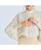 【ベイジ,/BEIGE,】のCAMILLE / ジャガードブラウス Ecru|ID: prp329100004649961 ipo3291000000034290081