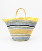 【ワード クロッセット セレクト/ONWARD CROSSET SELECT】の【VIOLAd ORO】MIRO アバカカラーボーダーバッグ L 人気、トレンドファッション・服の通販 founy(ファニー) ファッション Fashion レディースファッション Fashion for Women イタリア Italy エスニック Ethnic Style 巾着 Drawstring Bag, Kinchaku ポケット Pocket, Pocket Detail ポーチ Pouch, Small Case 夏 Summer thumbnail yellow×blue|ID: prp329100004649987 ipo3291000000034257679