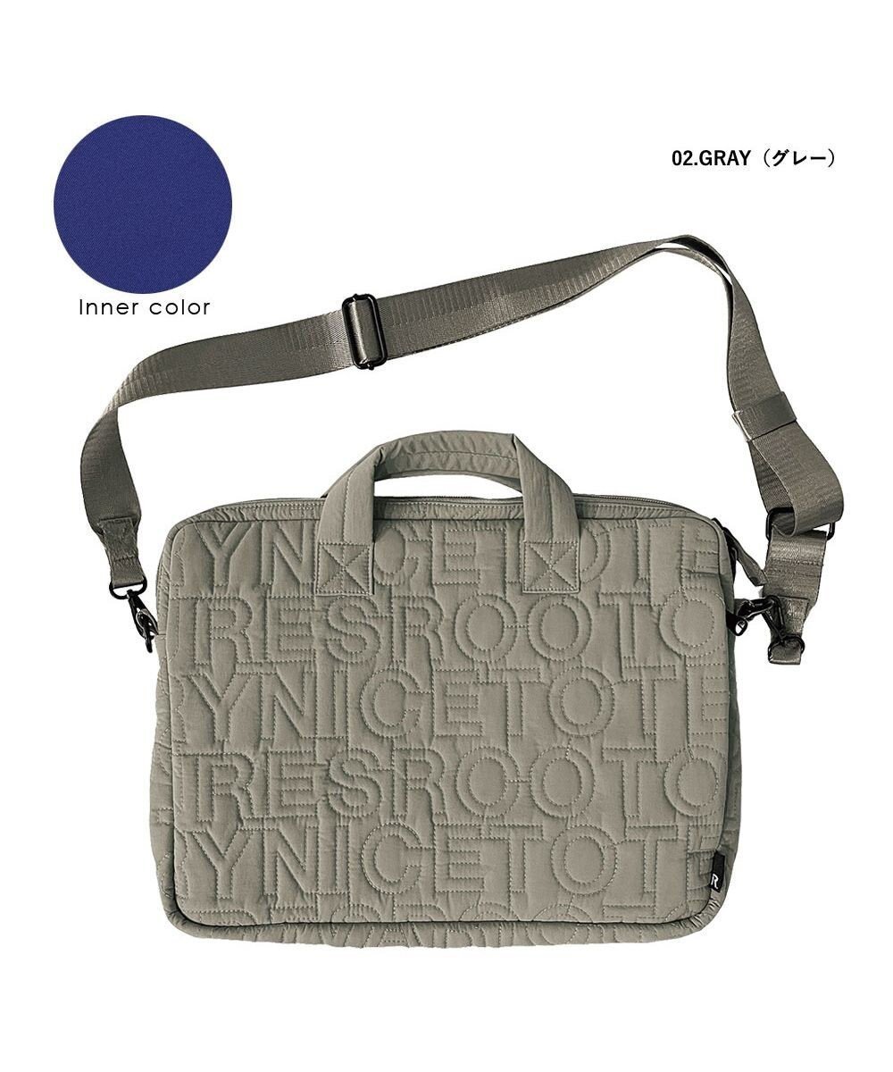 【ルートート/ROOTOTE】の1320【オリジナル】LT.アーキャトルPC.アルファベットスープ-キルティング-A インテリア・キッズ・メンズ・レディースファッション・服の通販 founy(ファニー) 　ファッション　Fashion　レディースファッション　Fashion for Women　カメラ　Camera Accessories　キルティング　Quilted, Quilting　クッション　Cushion, Throw Pillow　ショルダー　Shoulder, Shoulder Strap　パターン　Pattern, Design Print　ポケット　Pocket, Pocket Detail　新作・新入荷　New Arrivals / New In　ビジネス 仕事 通勤　Business / Work / Commuting　02:グレー|ID: prp329100004649992 ipo3291000000033591737