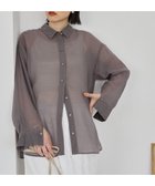 【アメリカンホリック/AMERICAN HOLIC】のラスターシアーシャツ Gray Beige|ID: prp329100004649998 ipo3291000000033592052