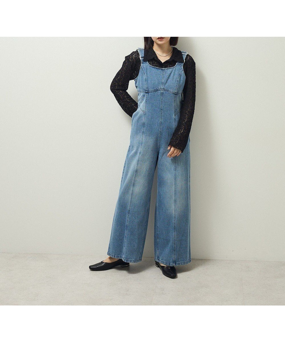 【グリーンパークス/Green Parks】の・SUGAR SPOON デニムコルセットオールインワン インテリア・キッズ・メンズ・レディースファッション・服の通販 founy(ファニー) 　ファッション　Fashion　レディースファッション　Fashion for Women　ワンピース　Dresses　オールインワン・ワンピース　Dresses and Jumpsuits　サロペット&オールインワン　Dungarees & Jumpsuit Styles　新作・新入荷　New Arrivals / New In　おすすめ　Recommended / Our Picks　インナー　Innerwear　サロペット　Overalls, Salopette　ポケット　Pocket, Pocket Detail　夏　Summer　S/S・春夏　SS, Spring/Summer, Warm Season　A/W・秋冬　Autumn/Winter　Indigo|ID: prp329100004650001 ipo3291000000033592093