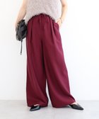 【グリーンパークス/Green Parks】の共ベルト付きツイルカラーパンツ Bordeaux|ID: prp329100004650002 ipo3291000000033592096