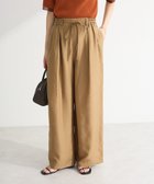 【グリーンパークス/Green Parks】の共ベルト付きツイルカラーパンツ Beige|ID: prp329100004650002 ipo3291000000033592097