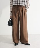 【グリーンパークス/Green Parks】の共ベルト付きツイルカラーパンツ Brown|ID: prp329100004650002 ipo3291000000033592098