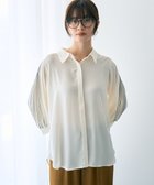【イェッカ ヴェッカ/YECCA VECCA】のラインプリーツスリーブシャツ 人気、トレンドファッション・服の通販 founy(ファニー) ファッション Fashion レディースファッション Fashion for Women トップス・カットソー Cut & Sew Tops シャツ・ブラウス・オフィスカジュアル Elegant Blouses & Button-Ups 新作・新入荷 New Arrivals / New In ジョーゼット Georgette, Semi-Sheer Fabric プリーツ Pleats, Pleated ポケット Pocket, Pocket Detail 夏 Summer S/S・春夏 SS, Spring/Summer, Warm Season A/W・秋冬 Autumn/Winter thumbnail Off White|ID: prp329100004650029 ipo3291000000033592266