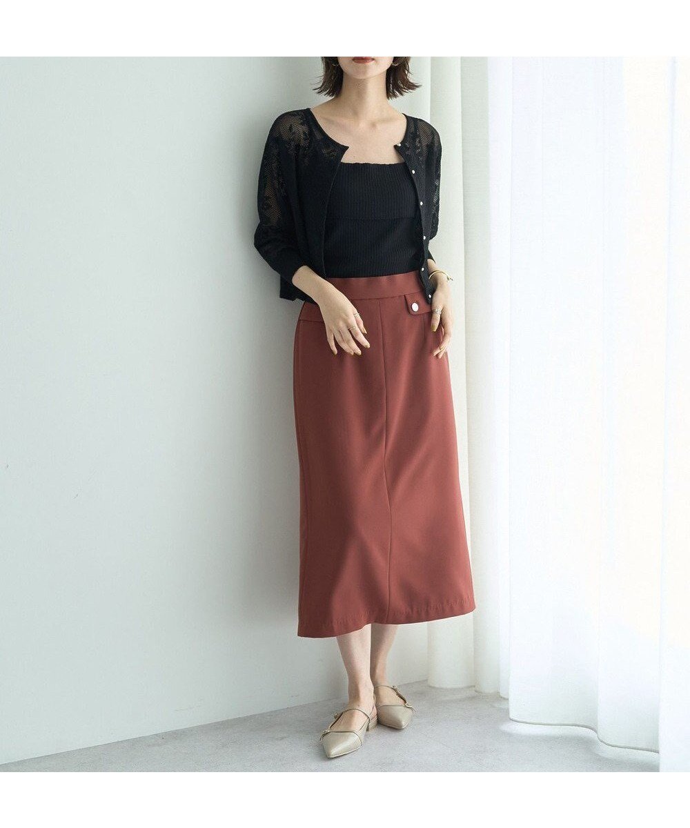 【イェッカ ヴェッカ/YECCA VECCA】のポケットデザインナロースカート インテリア・キッズ・メンズ・レディースファッション・服の通販 founy(ファニー) 　ファッション　Fashion　レディースファッション　Fashion for Women　スカート　Skirts　おすすめ　Recommended / Our Picks　ポケット　Pocket, Pocket Detail　エレガント 上品　Elegant　夏　Summer　S/S・春夏　SS, Spring/Summer, Warm Season　A/W・秋冬　Autumn/Winter　Terracotta|ID: prp329100004650030 ipo3291000000035382864