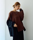 【イェッカ ヴェッカ/YECCA VECCA】のアシメデザインプルオーバー Brown|ID: prp329100004650036 ipo3291000000033592332