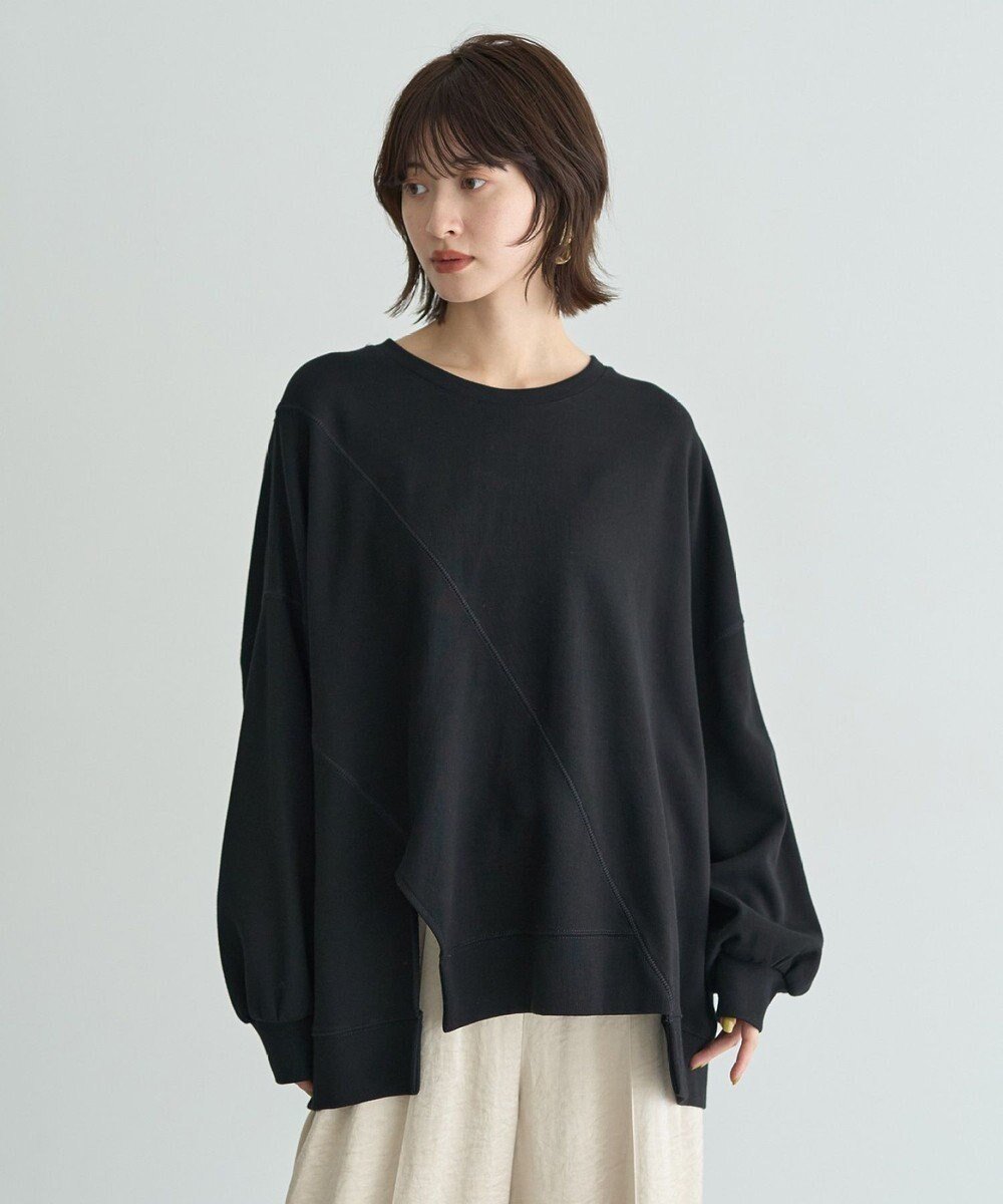 【イェッカ ヴェッカ/YECCA VECCA】のアシメデザインプルオーバー インテリア・キッズ・メンズ・レディースファッション・服の通販 founy(ファニー) 　ファッション　Fashion　レディースファッション　Fashion for Women　トップス・カットソー　Cut & Sew Tops　レディースパーカー・カジュアルフーディー　Casual Hoodies & Sweatshirts　カジュアルプルオーバー・ニットトップス　Pullovers & Knit Tops / Casual Pullovers　スウェット・クルーネックトップス　Sweatshirts & Crewnecks / Relaxed Fit Sweat Tops　新作・新入荷　New Arrivals / New In　おすすめ　Recommended / Our Picks　スウェット / スエット　Sweatshirt, Sweatwear　セットアップ　Set-Up, Coordinated Outfit　ボトム　Bottoms, Lower Wear　ポケット　Pocket, Pocket Detail　夏　Summer　S/S・春夏　SS, Spring/Summer, Warm Season　A/W・秋冬　Autumn/Winter　Black|ID: prp329100004650036 ipo3291000000033592336