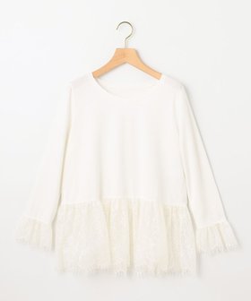 【組曲/KUMIKYOKU】の【先行予約】レースコンビ ロングTシャツ 人気、トレンドファッション・服の通販 founy(ファニー) ファッション Fashion レディースファッション Fashion for Women トップス・カットソー Cut & Sew Tops シャツ・ブラウス・オフィスカジュアル Elegant Blouses & Button-Ups ロングTシャツ・Tシャツ Longline T-Shirts & Tees カットソー・ベーシックTシャツ Cut-and-Sewn Tops / Stretch Tees & Basics カットソー Cut and Sewn Top カーディガン Cardigan, Knitwear コンビ Combo, Combination Style チュール Tulip, Tulip Motif トレンド Trend, Trending Now 人気 Popular, Best Seller ラッセル Raschel, Raschel Lace レース Lace, Lace Fabric ロング Long, Long-Length A/W・秋冬 Autumn/Winter 新作・新入荷 New Arrivals / New In |ID:prp329100004650043