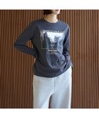 【アンフィーロ 自由区/UNFILO】の【洗える/抗菌防臭】コットンスムース グラフィック ロンT チャコール|ID: prp329100004650049 ipo3291000000033592443