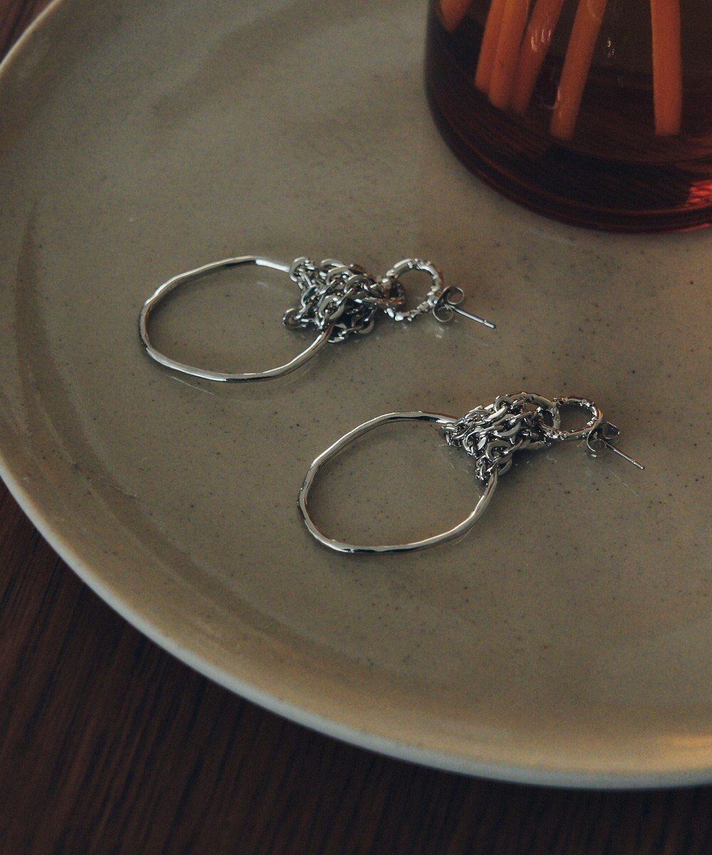 【イェッカ ヴェッカ/YECCA VECCA】のフープチェーンピアス インテリア・キッズ・メンズ・レディースファッション・服の通販 founy(ファニー) ファッション Fashion レディースファッション Fashion for Women おすすめ Recommended / Our Picks アクセサリー Fashion Accessories チェーン Chain, Chain Strap フープ Hoop, Hoop Earrings メタル Metal, Metal Parts Silver|ID: prp329100004650050 ipo3291000000033592453