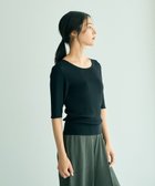 【イェッカ ヴェッカ/YECCA VECCA】の5分袖リブニット 人気、トレンドファッション・服の通販 founy(ファニー) ファッション Fashion レディースファッション Fashion for Women トップス・カットソー Cut & Sew Tops ニット Knit Tops & Sweaters コンパクト Compact, Small Size セーター Sweater, Knitwear フィット Fit, Slim Fit ベーシック Basic, Essential ポケット Pocket, Pocket Detail ラウンド Round, Round Neck リブニット Rib Knit, Ribbed Knit 夏 Summer S/S・春夏 SS, Spring/Summer, Warm Season A/W・秋冬 Autumn/Winter thumbnail Black|ID: prp329100004650060 ipo3291000000035465188