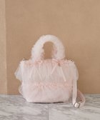 【メゾンドフルール/Maison de FLEUR】のチュールフリル2Wayトートバッグ Pink|ID: prp329100004650063 ipo3291000000033592497