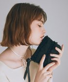 【メゾンドフルール/Maison de FLEUR】のチュールフリルポーチ Black|ID: prp329100004650065 ipo3291000000033592503