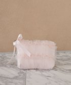 【メゾンドフルール/Maison de FLEUR】のチュールフリルポーチ Pink|ID: prp329100004650065 ipo3291000000033592504