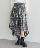 【アースミュージックアンドエコロジー/earth music&ecology】のイレヘムチェックシャツスカート Black|ID: prp329100004650093 ipo3291000000033592640