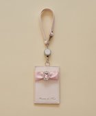 【メゾンドフルール/Maison de FLEUR】のリール付きビジューリボンパスケース Pink|ID: prp329100004650097 ipo3291000000033592670