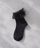 【メゾンドフルール/Maison de FLEUR】のチュールボリュームフリルソックス Black|ID: prp329100004650098 ipo3291000000033592683