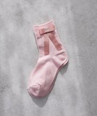 【メゾンドフルール/Maison de FLEUR】のグログランリボンソックス Pink|ID: prp329100004650099 ipo3291000000033592689
