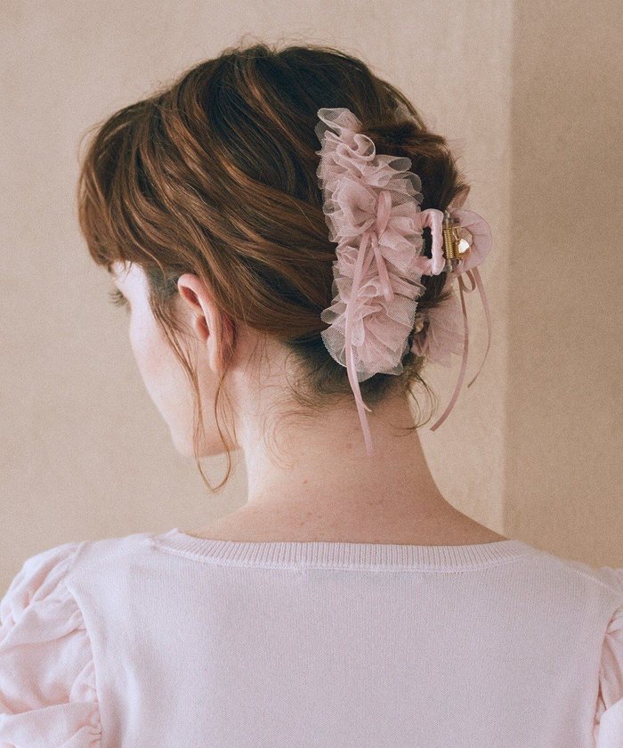 【メゾンドフルール/Maison de FLEUR】のチュールタイニーリボンバンスクリップ インテリア・キッズ・メンズ・レディースファッション・服の通販 founy(ファニー) https://founy.com/ ファッション Fashion レディースファッション Fashion for Women シュシュ&ヘアアクセ/ヘアアレンジ Scrunchies & Hair Accessories 新作・新入荷 New Arrivals / New In おすすめ Recommended / Our Picks アクセサリー Fashion Accessories ギフト プレゼント Gift / Present サテン Satin, Glossy Fabric シンプル Simple, Minimal チュール Tulip, Tulip Motif バレッタ Barrette, Hair Clip |ID: prp329100004650106 ipo3291000000033592722