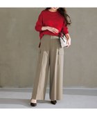 【アンフィーロ 自由区/UNFILO】のウールライク カーゴワイドパンツ ベージュ|ID: prp329100004650118 ipo3291000000035516449